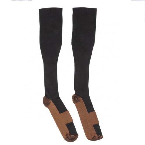 Factory Wholesale Unisex Copper Fiber Performance Athletic Infused Compression Socks