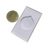 Festival custom design brand texture pearl white paper hot foil cover beauty cosmetic mirror box