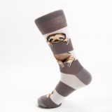 Bradypod Animal Striped Design Cute Cotton Fashion Funny Woman Custom Leisure Wholesale Happy Socks