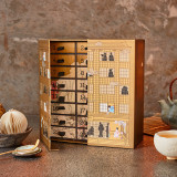Luxury Custom Logo Brand Cardboard Empty 24 Drawers Gift Chocolate Candy Tea Advent Calendar Christmas Box
