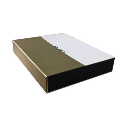 packing custom 2mm rigid cardboard brown printed design high-end magnet paper gift boxes for clothes