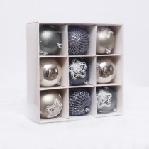 Hotsale Christmas shatterproof Plastic Ball set christmas decoration