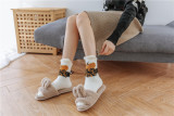Indoor Coral Fleece Tube Socks Autumn Thick Warm Indoor Floor Socks Cute Lucky Cat Socks Wholesale