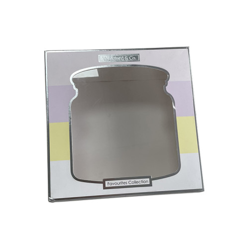 FUll colorful printing design silver edge metallic logo pink color card window cookiefood box