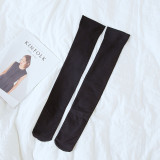 Solid color knee socks cotton japanese street wholesale women manufacturer girls school socks  factory