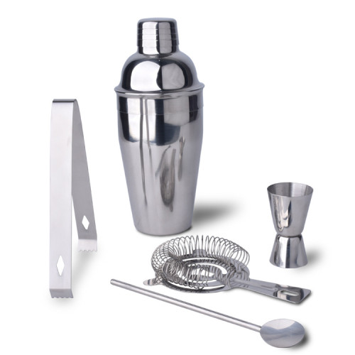 Professional Barware Tools Travel Gift Stainless Steel Bartender Kit Bar Accessories Jigger Cocktail Shaker Set