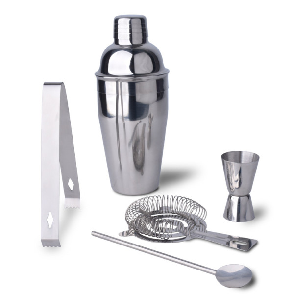 Professional Barware Tools Travel Gift Stainless Steel Bartender Kit Bar Accessories Jigger Cocktail Shaker Set
