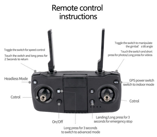 Wholesale RC Drone GPS WiFi FPV Drone with Camera 4K HD Optical Flow Brushless Professional Quadcopter RTF Dron