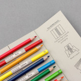 Eco Friendly Creative Packaging Custom Logo Printed Paper Foldable Rectangular White Empty Tool Set 19 Color Pencils Packaging