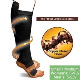 Factory Wholesale Unisex Copper Fiber Performance Athletic Infused Compression Socks