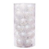 Shatterproof Baubles hanging Transparent Christmas Ball Festive decoration