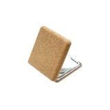 Cork Small Compact Mirror Double Sides Compact Mirror With Custom Logo Printing