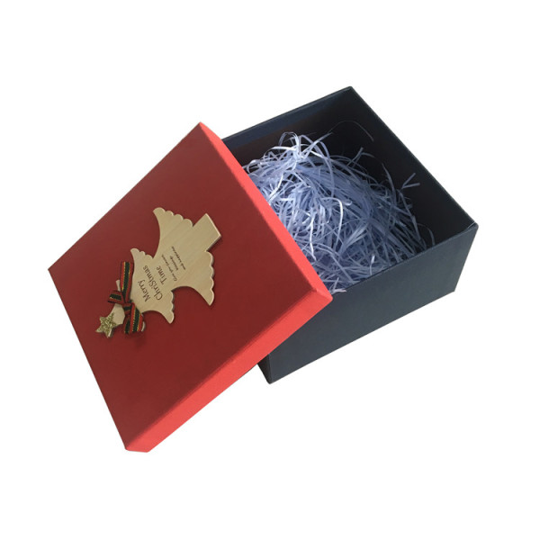 Recycled custom DIY design textured paper gift girfriend Christmas gift box for kids