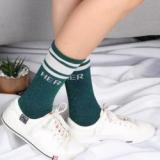 Autumn Heap heap socks Newly Design Letter Style Striped Low Ankle women  Cotton Mid-calf Sport Socks