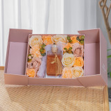 Eco Friendly Pretty Pink Cardboard Newborn Gift Box Women gift box