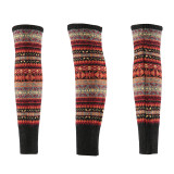 Wholesale Boho Knit Over Knee Leg Warmers High Long Footless Socks Winter Knitted Leg Warmer For Woman