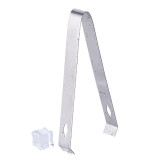 Factory Direct Bar Tongs Kitchen Cooking Bread Food Tongs Stainless Steel Metal Mini Serving Sugar Cube  Ice Tongs
