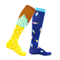 Organic Cotton Socks For Woman Ladies High Quality Bamboo Polyester Women Art Sock Colorful Happy Cute Socks