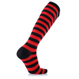 Wholesale   Knee High Striped  Men's Running Soccer  Outdoor Sports Compression Socks