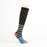 Wholesale   Fashional Polka-dot  Striped Mountain-climbing Cycling Outdoor  Sports Compression Socks