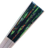 China Factory Price branded hand fan promotional gift custom printed folding portable Polyester hand fan
