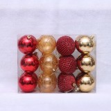 Ready to ship 7cm Dark green plastic tree hanging decoration ball