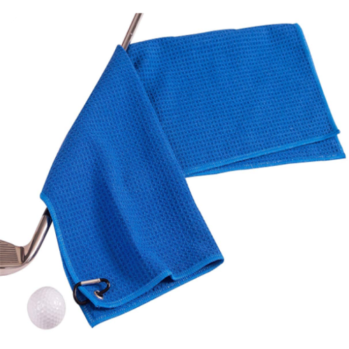 Custom printed logo Microfiber Waffle Weave sport golf towel