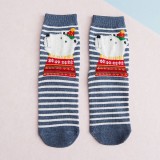 New Arrivals Women  Cute Funny Striped Socks Casual Cotton Crew Animal Socks
