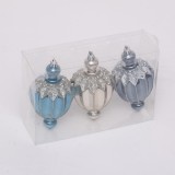 8cm red pearl light rose flower shape ball;wrinkle raindrop rose flower shape ball each 2pcs for holiday decoration