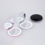 Best hanging high-End handheld portable women makeup mini pocket mirror with led light