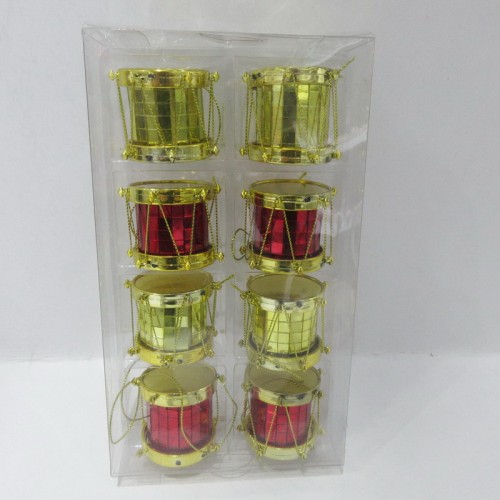 Hotsale Christmas hanging  drum Christmas tree ornament for home decoration