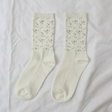 New Autumn And Winter Street Socks Wild Star Moon Reflective Socks Fashion Brand Pile Socks