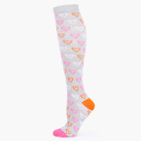 Wholesale Custom Pattern Printing Sports Dot Compression Socks Cycling Running Socks