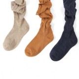 Socks Factory Summer Women Soild Color Ruffle Over Knee High Tube Cotton Socks