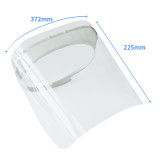 Custom Full Anti-fog Eye Face Cover Face Shield Transparent CE Class I Ultraviolet Light PET EST02112 GB14866-2006 14.6*8.9 Inch