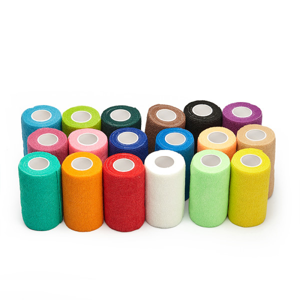 Nonwoven cohesive custom adhesive tape for skin