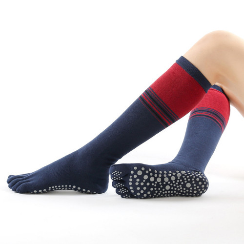 Full Finger And Half Finger Middle Tube Ladies Yoga Socks Yoga Pilates Sock For Women Non-Slip Cotton Wholesale