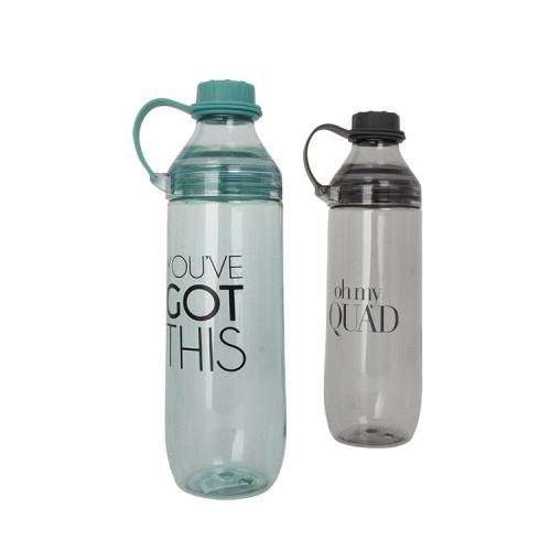 Hot selling Large Capacity Bpa Free Single Wall Transparent Cups Plastic Water Bottle With Lid For Sport