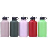 Customized Insulated Double 304 Stainless Steel Portable Travel Insulated Thermal Sports Water Flask Vacuum Bottles With Lid