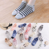 Spring/Summer Women Cotton Women Socks Cotton Socks Cartoon Animals Stuffed Ears Socks