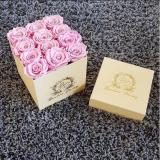 Recycled Custom Logo Printed Luxury Rectangular Square Rigid Cardboard Floral Paper Gift Boxes For Flower Arrangement