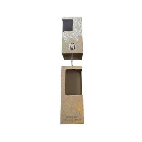 New Design Glass Winebottle Beverage Fruit Juice Packaging Wooden Wine Box With EVA Foam Clear Pvc Box