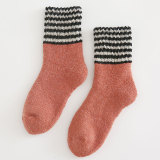 Winter Thickening Women Casual Heating Socks Warm Solid Color Towel Socks Wholesale Wool Socks