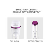 Sonic Face Cleaner Deep Pore Cleaning Skin Massager Face Cleansing Brush Device Mini Electric Ultrasonic Facial Cleanser Brush