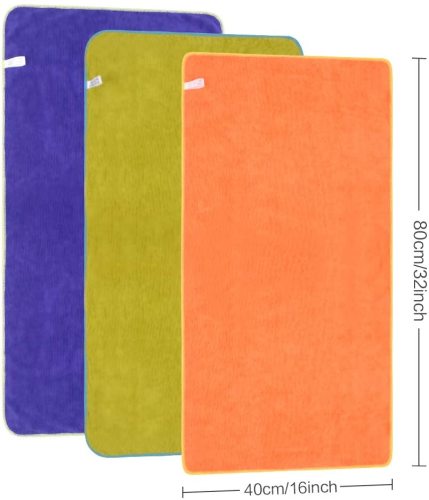 Mix three colors Absorbent fast drying outdoor sports microfiber towels set soft sweat Gym towel