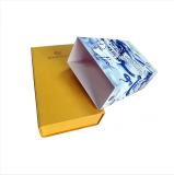 New Style Luxury Yellow Leather Paper Sweet Love Box Gift Boxes With Fancy Card Cover For Phone Shipping Box