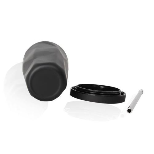 Hot-selling 17oz gradient color cup diamond-shaped vacuum flask stainless steel double-layer water cup with straw