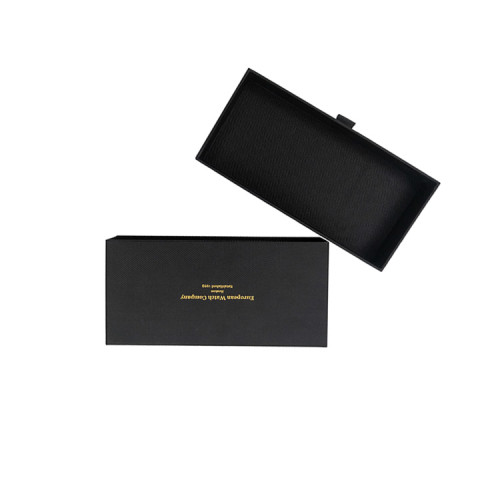 custom printing wallet and belt gift boxes luxury texture paper wallet box packaging