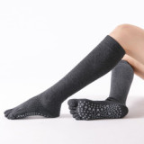 Full Finger And Half Finger Middle Tube Ladies Yoga Socks Yoga Pilates Sock For Women Non-Slip Cotton Wholesale
