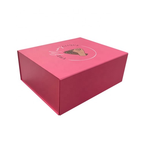Premium Luxury Cardboard Paper Large Pink Rose Red Clothing Magnetic Gift Boxes Custom Shoe Box Packaging